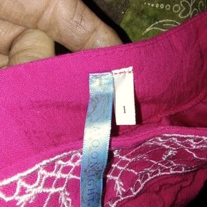 Pink and white skirt by moonlight Large